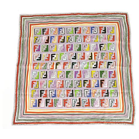 faux fendi scarf|Fendi square silk scarf.